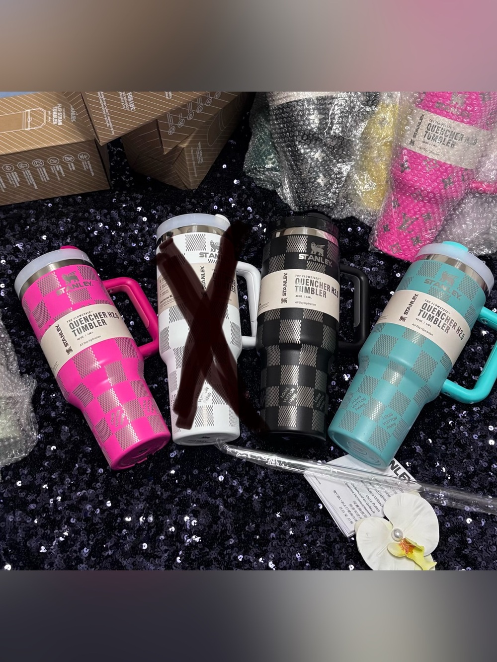 Bundle 4 colors Stanley tumbler